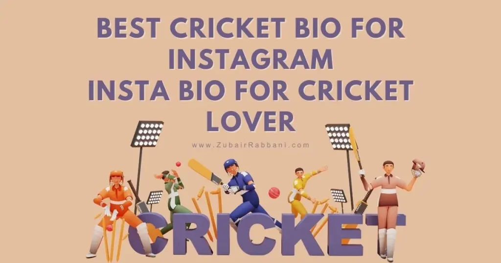 Cricket Bio for Instagram | Living life one boundary at a time! 💯🔥
