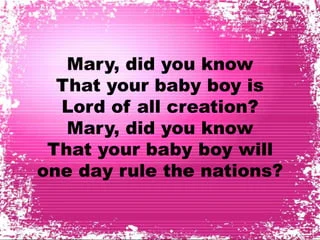 Mary Did You Know Lyrics? – A Deep Dive into the Iconic Christmas Song