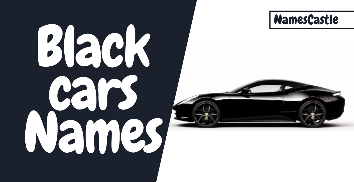 Black Car Names: Bold, Sleek & Powerful Name Ideas for Your Ride