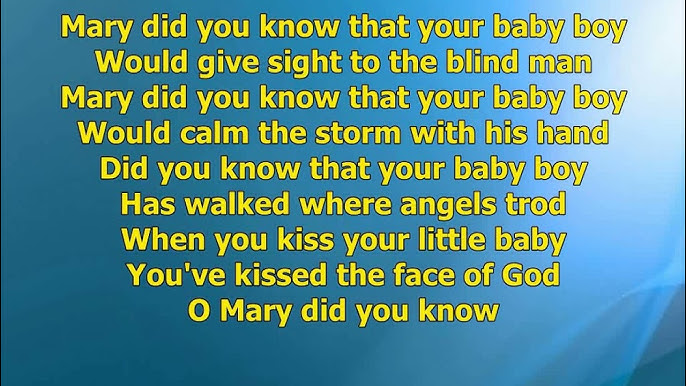 Mary Did You Know Lyrics? – A Deep Dive into the Iconic Christmas Song