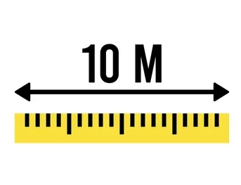 How far is 10 meters? 