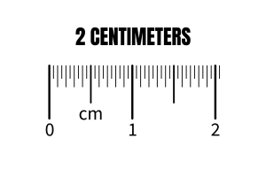 How Big Is Two Centimeters?