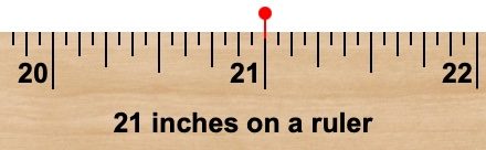 How Long Is 21 Inches?