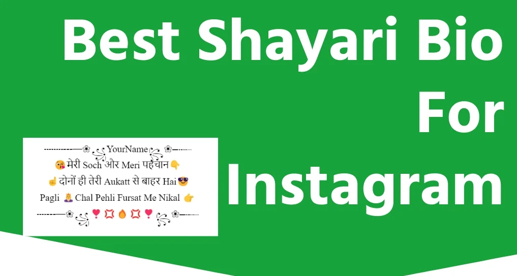 Best Shayari Bio for Instagram in Hindi – Unique & Trendy Bios