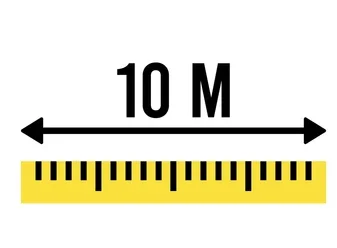 How long is ten meters? 
