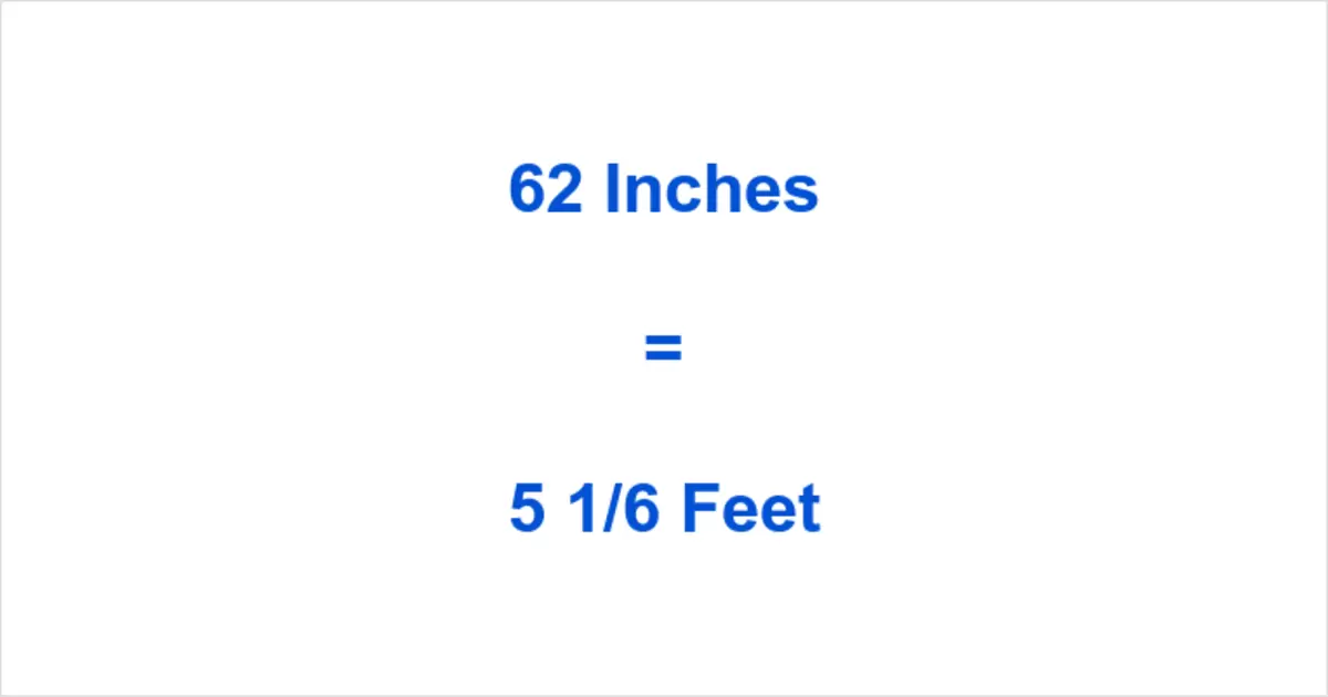 62 Inches in Feet: How to Convert and Understand Your Height Accurately