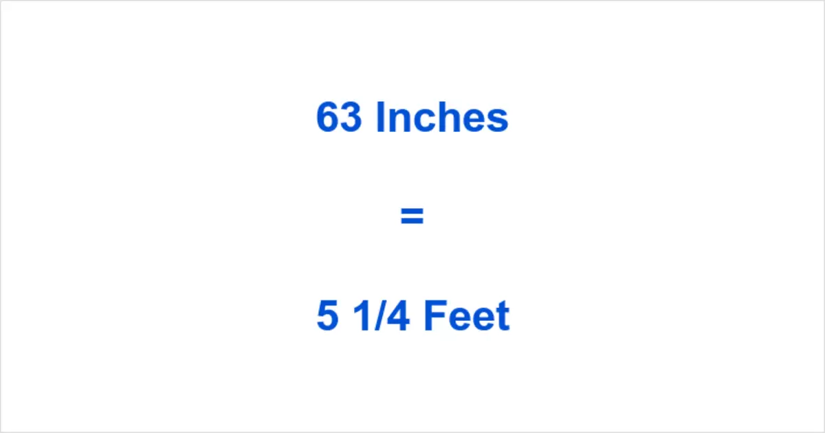 63 inches in Feet: How to Convert and Understand Your Height Accurately