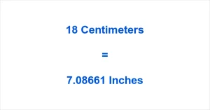 How to Convert 18cm to Inches – Fast Method & Exact Result