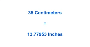 How to Convert 35cm to Inches – Quick Formula & Exact Answer