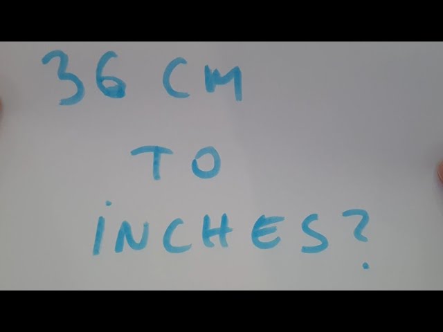 Convert 36 cm to Inches Instantly – No Calculator Needed
