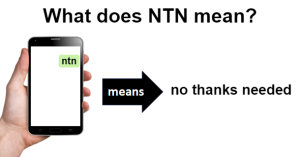 ntn Meaning in Text – What It Stands For & How to Use It