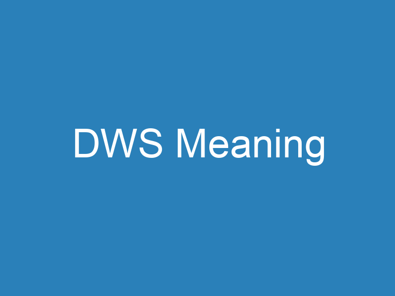 DWS Meaning in Text – Decode This Trending Abbreviation Now