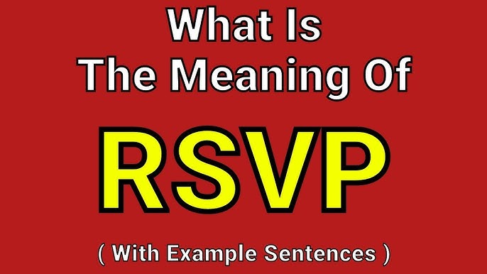 RSVP Meaning in Text – Simple Definition & Examples