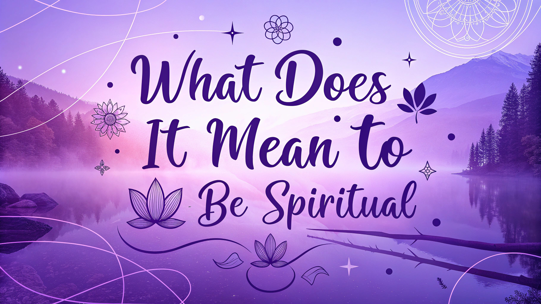 What Does It Mean To Be Spirituall